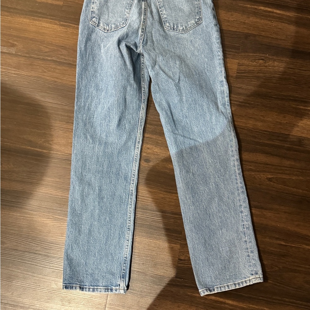 Abercrombie & Fitch 90s Straight Ultra High Rise Light Blue Jeans - Picture 5 of 6